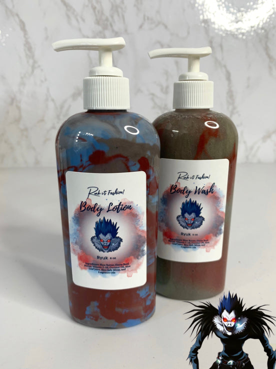 Ryuk Body Wash/Lotion 8oz Set